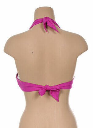 Haut de maillot de bain fermeture liens à nouer haut soutien-gorge avec mousse de rembourrage amovible violet SEAFOLLY femme