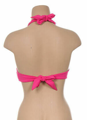 Haut de maillot de bain fermeture liens à nouer haut soutien-gorge avec mousse de rembourrage amovible rose SEAFOLLY femme
