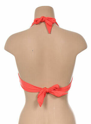 Haut de maillot de bain fermeture liens à nouer haut soutien-gorge avec mousse de rembourrage amovible orange SEAFOLLY femme