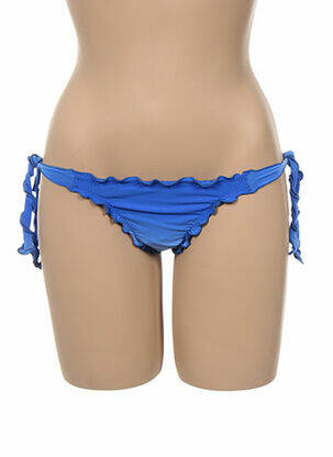 Bas de maillot de bain fermeture liens à nouer bikini bleu SEAFOLLY femme