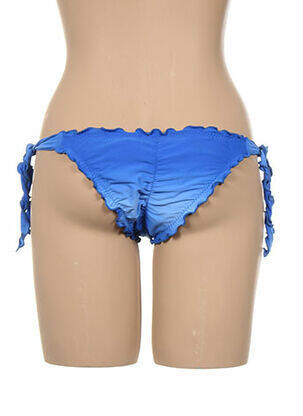 Bas de maillot de bain fermeture liens à nouer bikini bleu SEAFOLLY femme