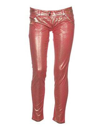 Pantalon slim taille basse taille basse rouge MET femme