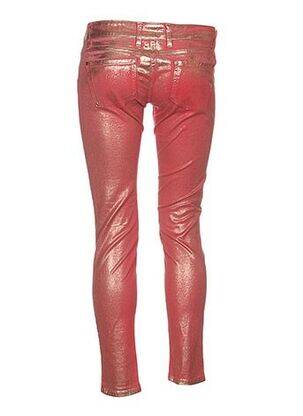 Pantalon slim taille basse taille basse rouge MET femme