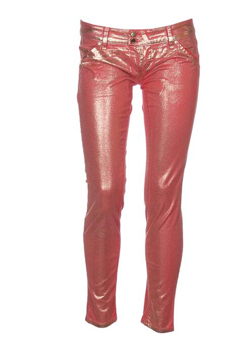 Pantalon slim rouge MET pour femme
