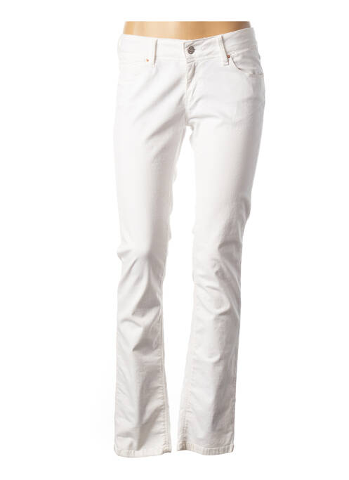 Pantalon slim blanc CHEFDEVILLE pour femme
