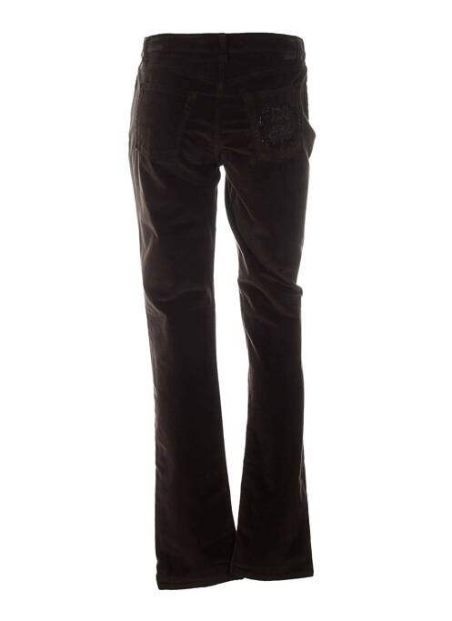Pantalon slim marron JEZEQUEL pour femme