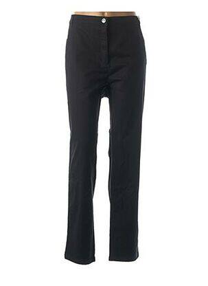 Pantalon slim taille élastique noir TONI femme