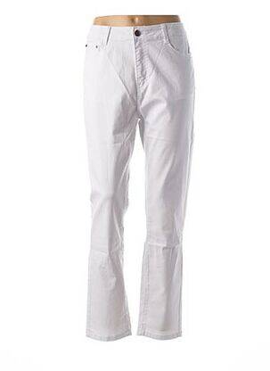 Pantalon droit blanc H&D pour femme