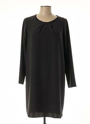 Robe mi-longue manches longues manches longues noir HARTFORD femme