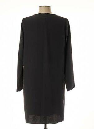 Robe mi-longue manches longues manches longues noir HARTFORD femme