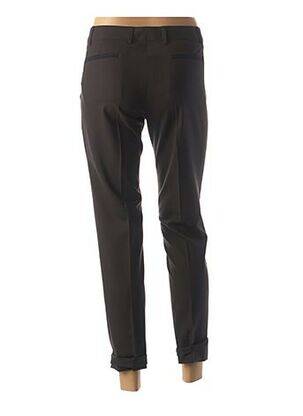 Pantalon 7/8 tissage popeline taille normale noir QUIET femme