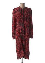 Robe mi-longue rouge GEISHA pour femme seconde vue