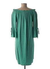 Robe mi-longue vert GEISHA pour femme seconde vue