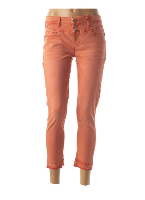 Jeans coupe slim orange STREET ONE pour femme