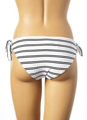 Bas de maillot de bain fermeture liens à nouer bikini blanc SEAFOLLY femme