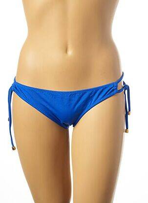 Bas de maillot de bain tissage satiné bikini bleu PHAX femme