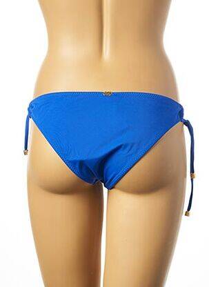 Bas de maillot de bain tissage satiné bikini bleu PHAX femme