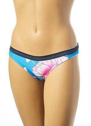 Bas de maillot de bain imprimé fleurs culotte bleu RIP CURL femme