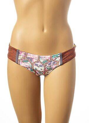 Bas de maillot de bain imprimé fantaisie culotte bleu MAAJI femme