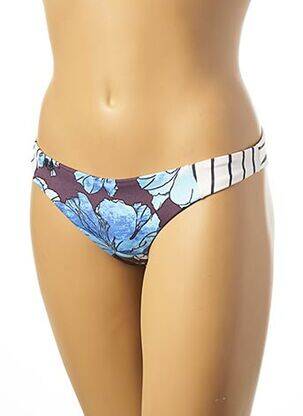 Bas de maillot de bain imprimé rayures culotte gris MAAJI femme