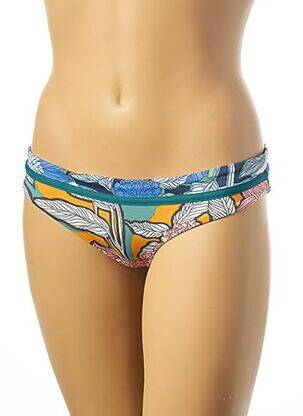 Bas de maillot de bain imprimé rayures culotte vert MAAJI femme