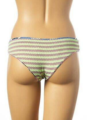 Bas de maillot de bain tissage satiné culotte vert MAAJI femme