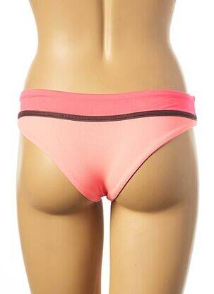 Bas de maillot de bain tissage satiné culotte rose MAAJI femme