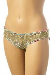 Bas de maillot de bain imprimé fantaisie culotte vert MAAJI femme