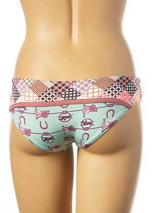 Bas de maillot de bain imprimé fantaisie culotte vert MAAJI femme