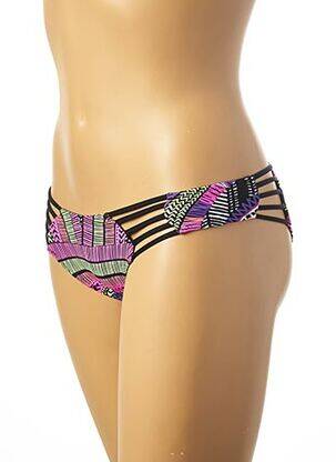 Bas de maillot de bain tissage satiné culotte noir RIP CURL femme