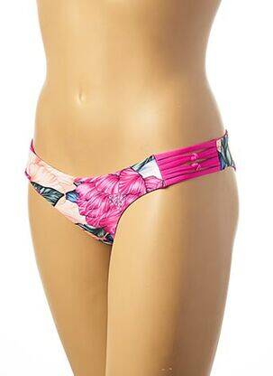 Bas de maillot de bain imprimé fleurs culotte rose RIP CURL femme