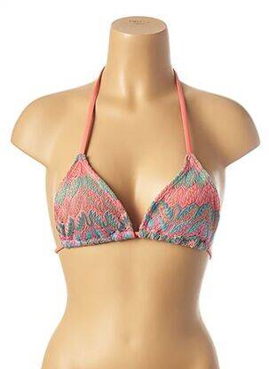 Haut de maillot de bain fermeture liens à nouer haut soutien-gorge avec mousse de rembourrage amovible rose AMENAPIH femme