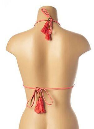 Haut de maillot de bain fermeture liens à nouer haut soutien-gorge avec mousse de rembourrage amovible rose AMENAPIH femme