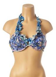 Haut de maillot de bain stretch bleu MAAJI femme