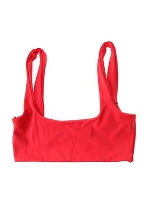 Haut de maillot de bain stretch rouge KHONGBOON femme