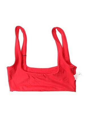 Haut de maillot de bain stretch rouge KHONGBOON femme