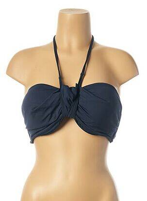 Haut de maillot de bain stretch haut soutien-gorge moulé bleu SEAFOLLY femme