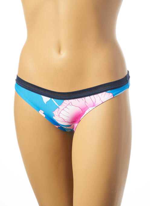 Bas de maillot de bain imprimé fleurs culotte bleu RIP CURL femme