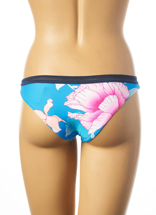Bas de maillot de bain imprimé fleurs culotte bleu RIP CURL femme