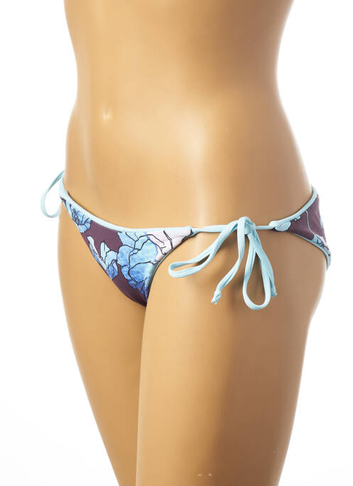 Bas de maillot de bain imprimé fleurs bikini bleu MAAJI femme
