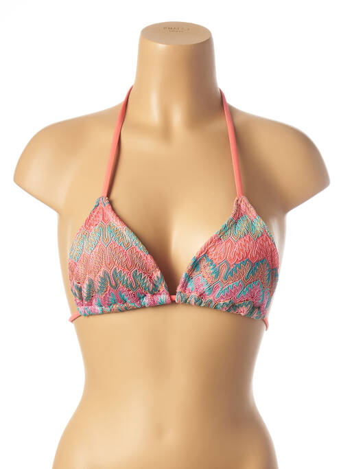 Haut de maillot de bain fermeture liens à nouer haut soutien-gorge avec mousse de rembourrage amovible rose AMENAPIH femme