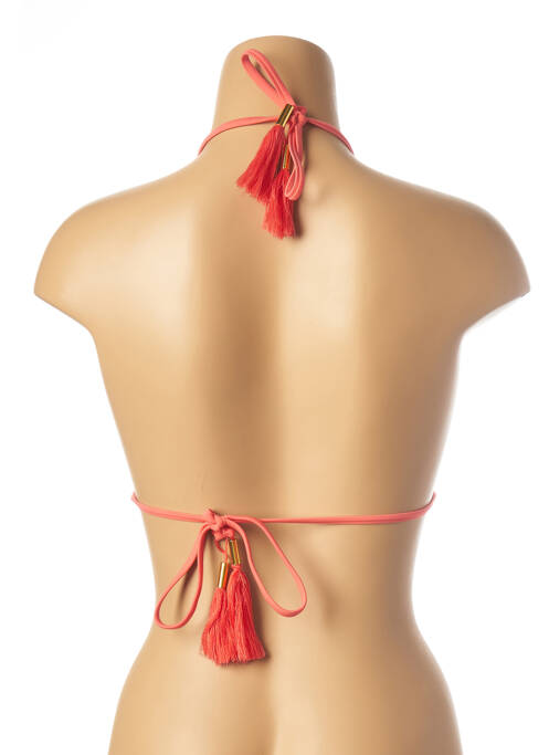 Haut de maillot de bain fermeture liens à nouer haut soutien-gorge avec mousse de rembourrage amovible rose AMENAPIH femme
