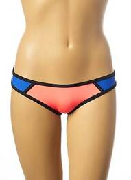 Bas de maillot de bain effet matière satinée culotte orange MON PETIT BIKINI femme