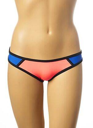 Bas de maillot de bain effet matière satinée culotte orange MON PETIT BIKINI femme
