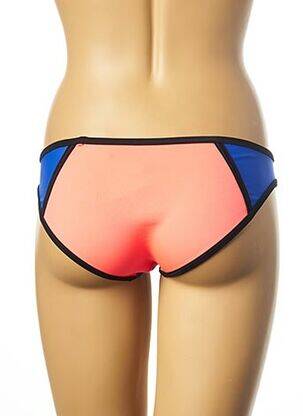 Bas de maillot de bain effet matière satinée culotte orange MON PETIT BIKINI femme