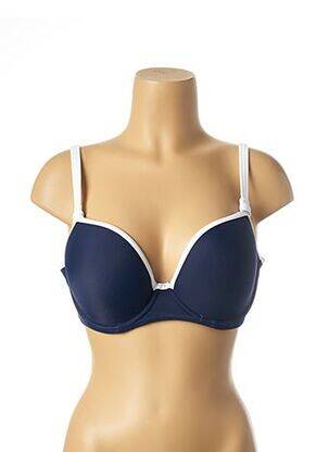 Haut de maillot de bain stretch haut soutien-gorge moulé bleu FREYA femme