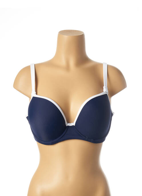 Haut de maillot de bain stretch haut soutien-gorge moulé bleu FREYA femme