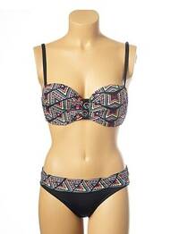 Maillot de bain 2 pièces stretch haut soutien-gorge push-up noir LES P'TITES BOMBES femme
