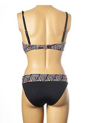 Maillot de bain 2 pièces stretch haut soutien-gorge push-up noir LES P'TITES BOMBES femme