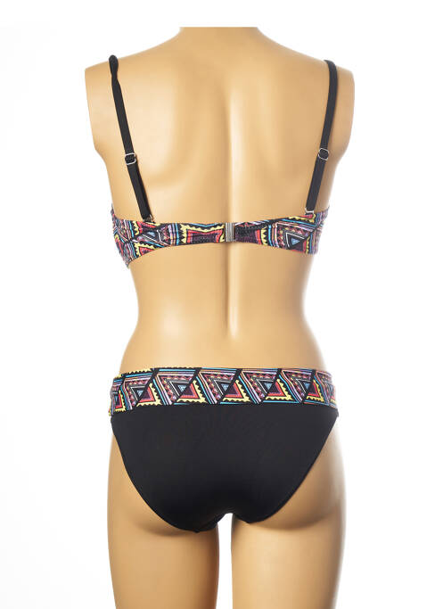 Maillot de bain 2 pièces stretch haut soutien-gorge push-up noir LES P'TITES BOMBES femme